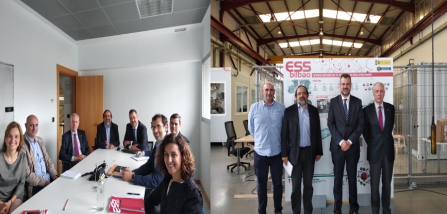 Angel Ibarra and Carlos Alejaldre from CIEMAT visit ESS Bilbao facilities and meet its Management.